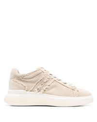 Hogan H580 Distressed Effect Low Top Canvas Sneakers