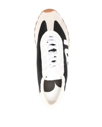 Ami Paris Logo Patch Panelled Sneakers