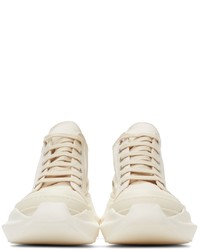 Rick Owens DRKSHDW Off White Abstract Low Sneakers