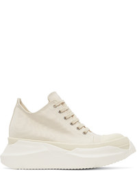 Rick Owens DRKSHDW Off White Abstract Low Sneakers