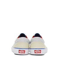 Vans Off White And Navy Outside In Era Sneakers