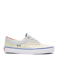 Vans Off White And Navy Outside In Era Sneakers