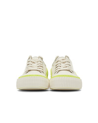 Both Off White And Yellow Pro Tec Back Sneakers