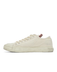 Acne Studios Off White Canvas Sneakers