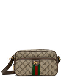Gucci Beige Brown Small Ophidia Messenger Bag