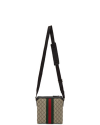 Gucci Beige Gg Supreme Flat Messenger Bag