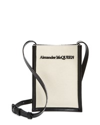 Alexander McQueen Small Ed Canvas Crossbody Bag
