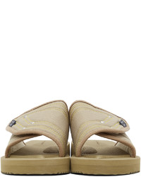 John Elliott Beige Suicoke Edition Slide Sandals