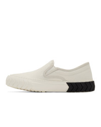 Both Off White Pop Tyres Slip On Sneakers