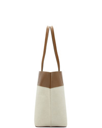 A.P.C. Brown And Off White Totally Tote