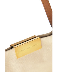 Stella McCartney Faux Leather Trimmed Canvas Tote