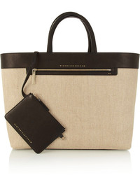 Victoria Beckham Liberty Inside Out Canvas And Leather Tote