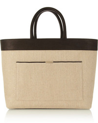 Victoria Beckham Liberty Inside Out Canvas And Leather Tote