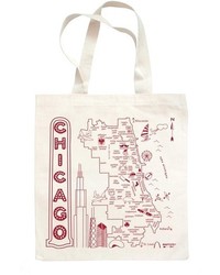 Map Tote Maptote Chicago Canvas Tote