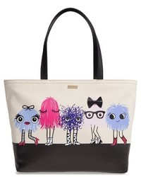 Kate Spade New York Imagination Monsters Francis Canvas Tote None