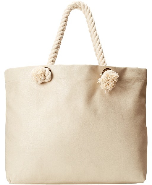 canvas bag with rope handles