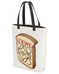 Loewe Toast Logo Canvas Tote Beige