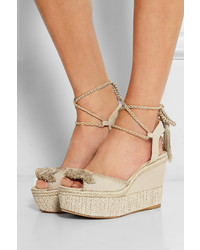 Paul Andrew Patmos Canvas Wedge Sandals