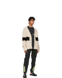 Rhude Beige And Black Monte Carlo Cardigan