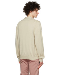 Ps By Paul Smith Beige Organic Cotton Cardigan