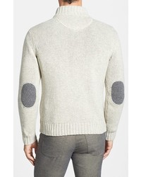 Robert Talbott Button Front Bomber Sweater