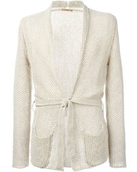 Nuur Textured Belted Cardigan