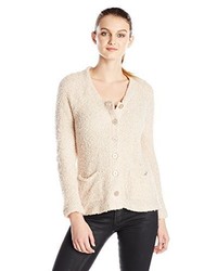 Velvet by Graham & Spencer Boucle Button Up Cardigan Sweater