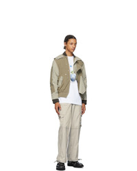 Georges Wendell Beige Twill Cargo Pants