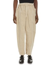 Lemaire Crop Fatigue Pants In Beige At Nordstrom
