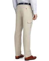 Brooks Brothers Milano Fit Plain Front Cotton Cargo Pants