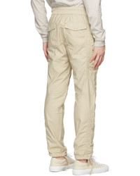 John Elliott Tan Cotton Poplin Frame Cargo Pants