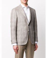 Canali Fitted Checked Blazer