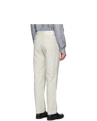 Sunnei Beige Patches Straight Trousers