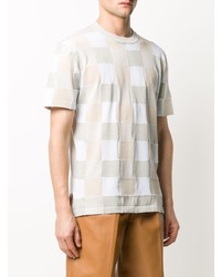 MAISON KITSUNÉ Check Pattern Knitted T Shirt