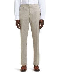River Island Gingham Skinny Fit Suit Trousers In Ecru At Nordstrom