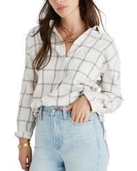 Madewell Oversize Ex Boyfriend Flannel Shirt
