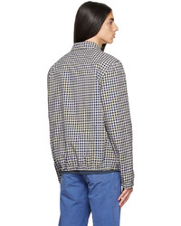 Ps By Paul Smith Blue Tan Check Jacket