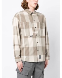 Izzue Check Print Cotton Shirt