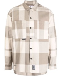 Izzue Check Print Cotton Shirt