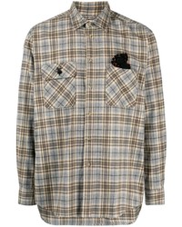 Doublet Checkered 3d Detail Shirt