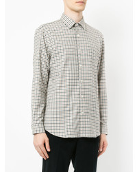 Gieves & Hawkes Long Sleeved Checked Shirt