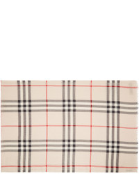 Burberry Beige Giant Check Scarf