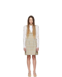 See by Chloe Beige Checkered Shift Dress