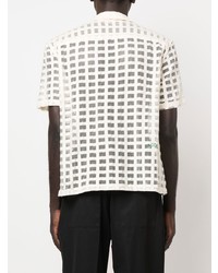 Bode Grid Pattern Sheer Shirt