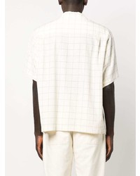Undercover Silk Blend Check Pattern Shirt