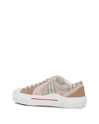 Burberry Vintage Check Mesh Suede Sneakers