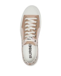 Burberry Vintage Check Mesh Suede Sneakers