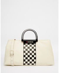 Love Moschino Checkered Tote Bag