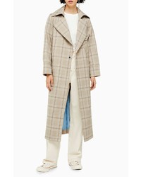 Topshop Editor Check Trench Coat