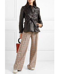 See by Chloe Checked Woven Wide Leg Pants